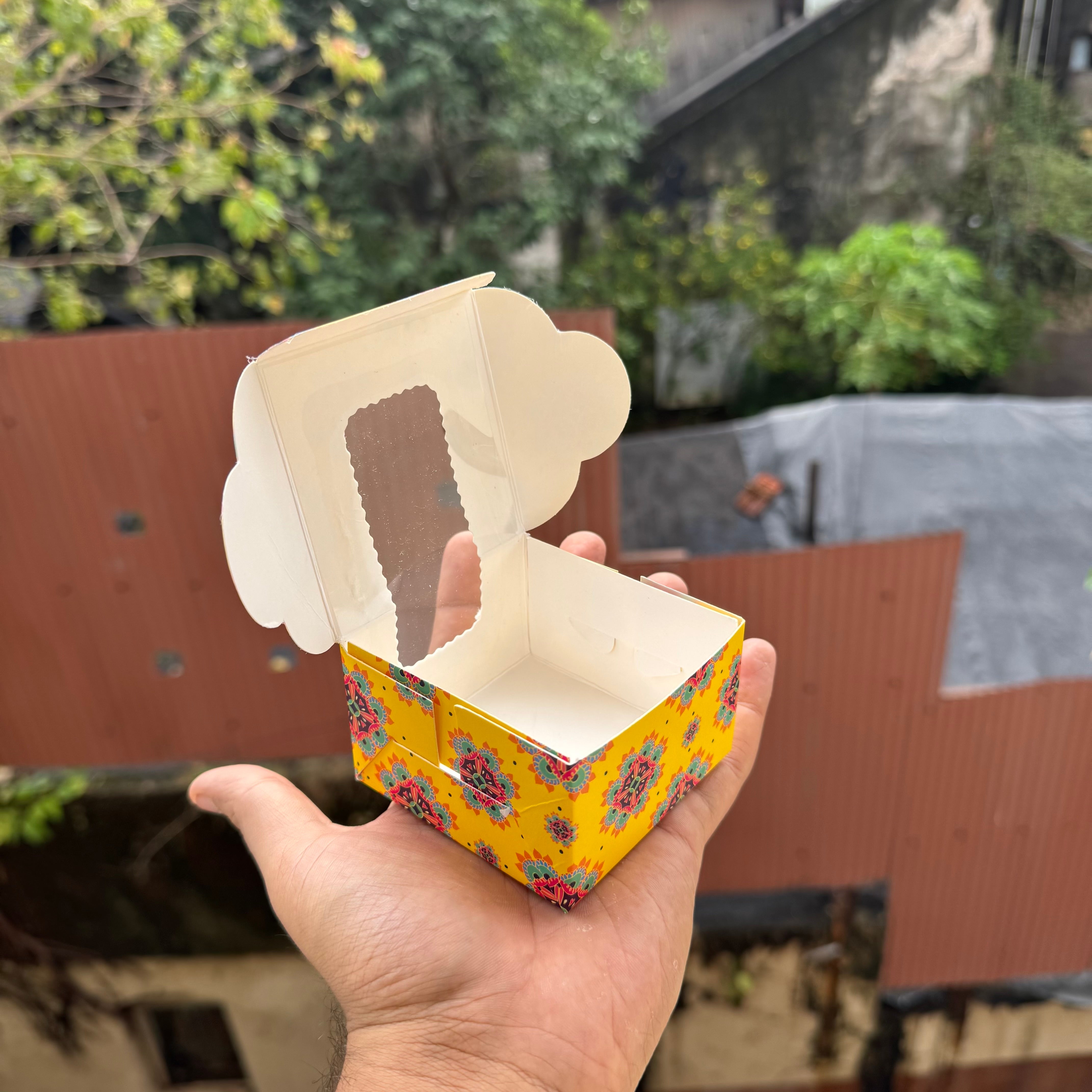 1 Brownie Box Bandhan Collection (10pc) • Yellow Mandala - Arife.Aesthetics
