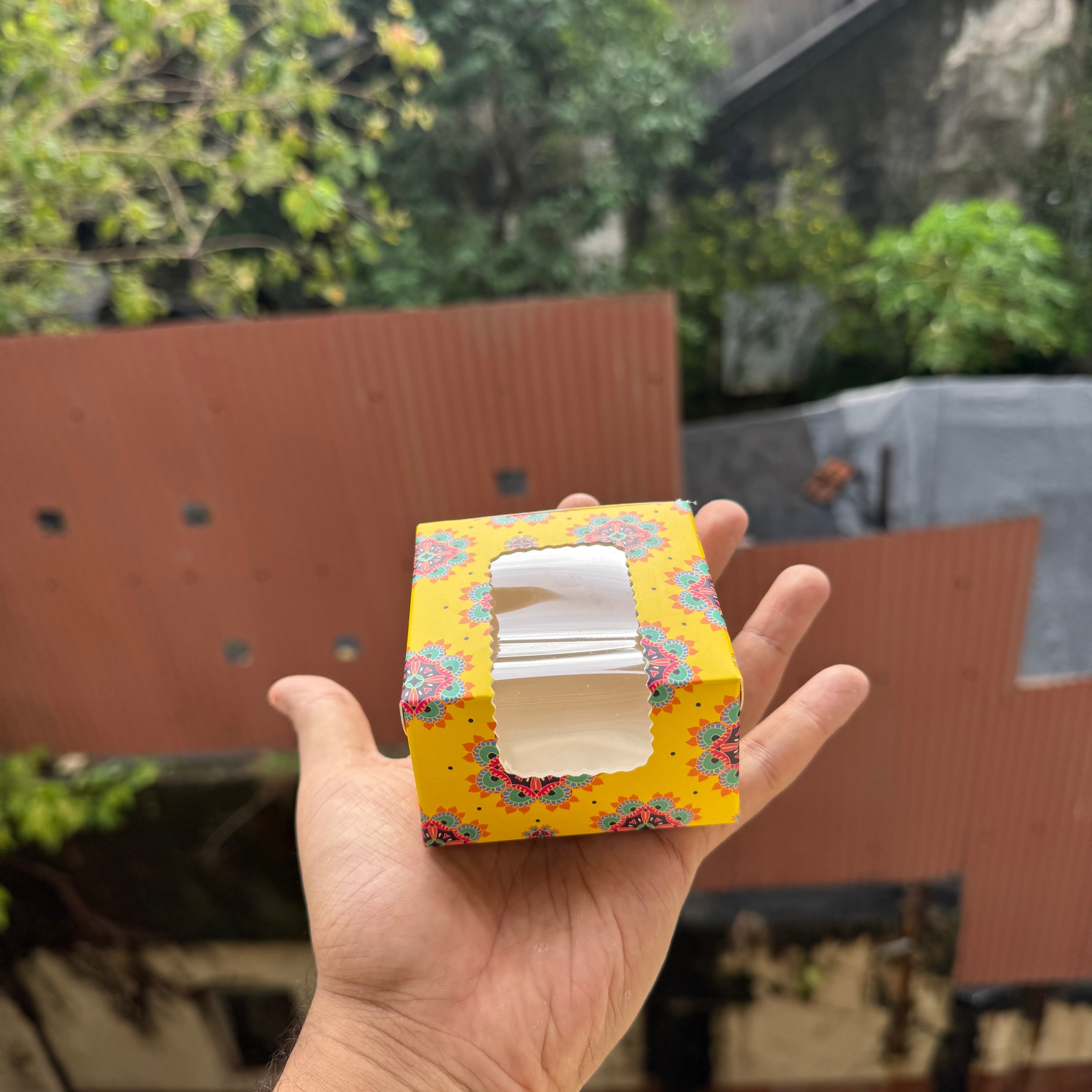 1 Brownie Box Bandhan Collection (10pc) • Yellow Mandala - Arife.Aesthetics