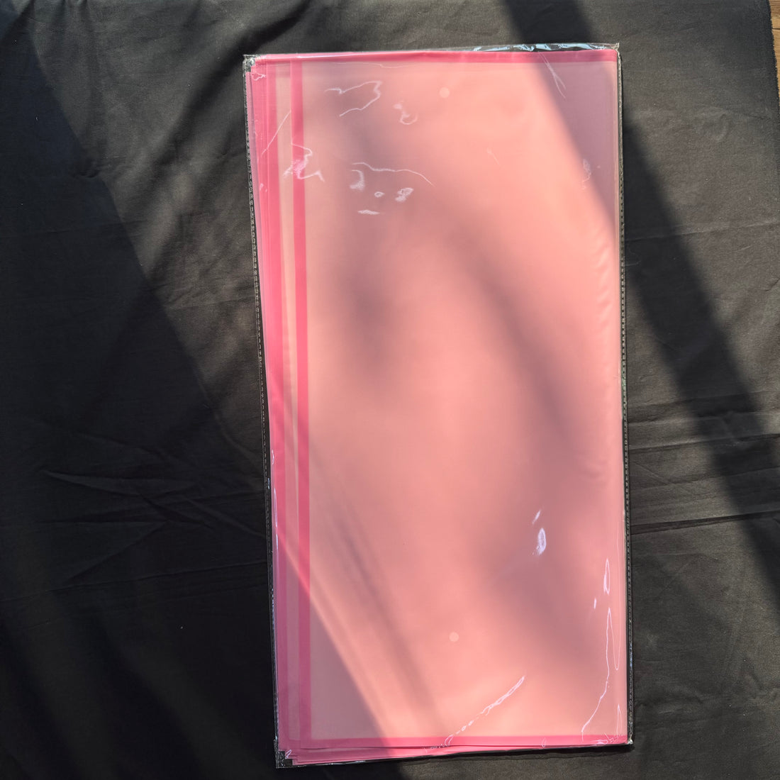 Bouquet Wrapping Sheet - Light Pink Translucent Sheets - (20 sheets)