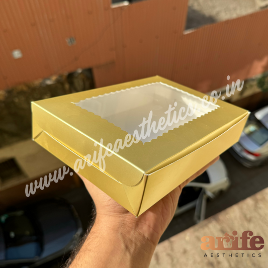 6 in 1 Brownie / Cookie Box Gold (10pcs)