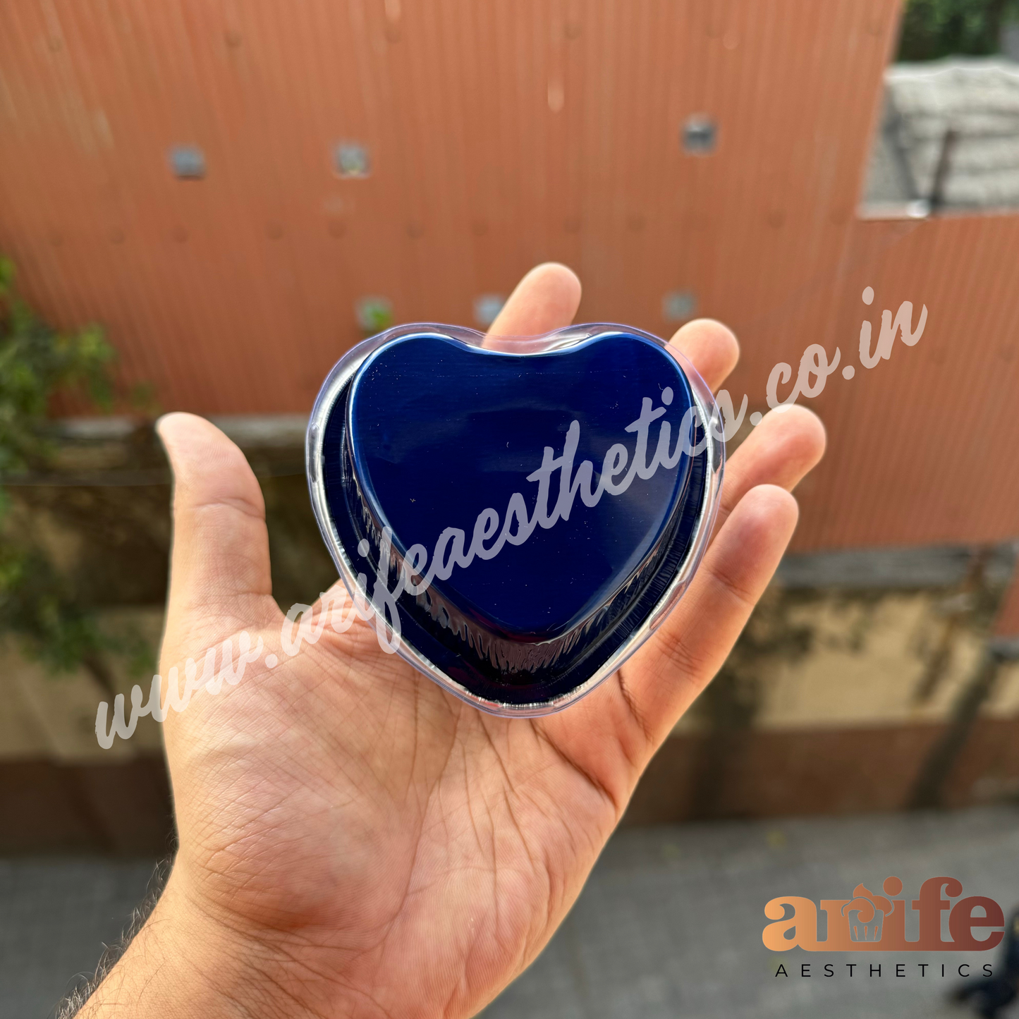 Foiled Bakeable Heart Cup With Lid