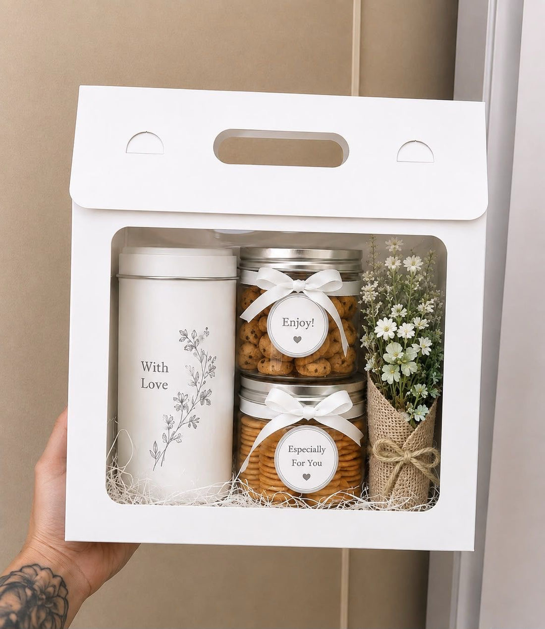 Trendy Bag For Hampers (10pc) | White