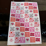 Valentine Sticker Sheet