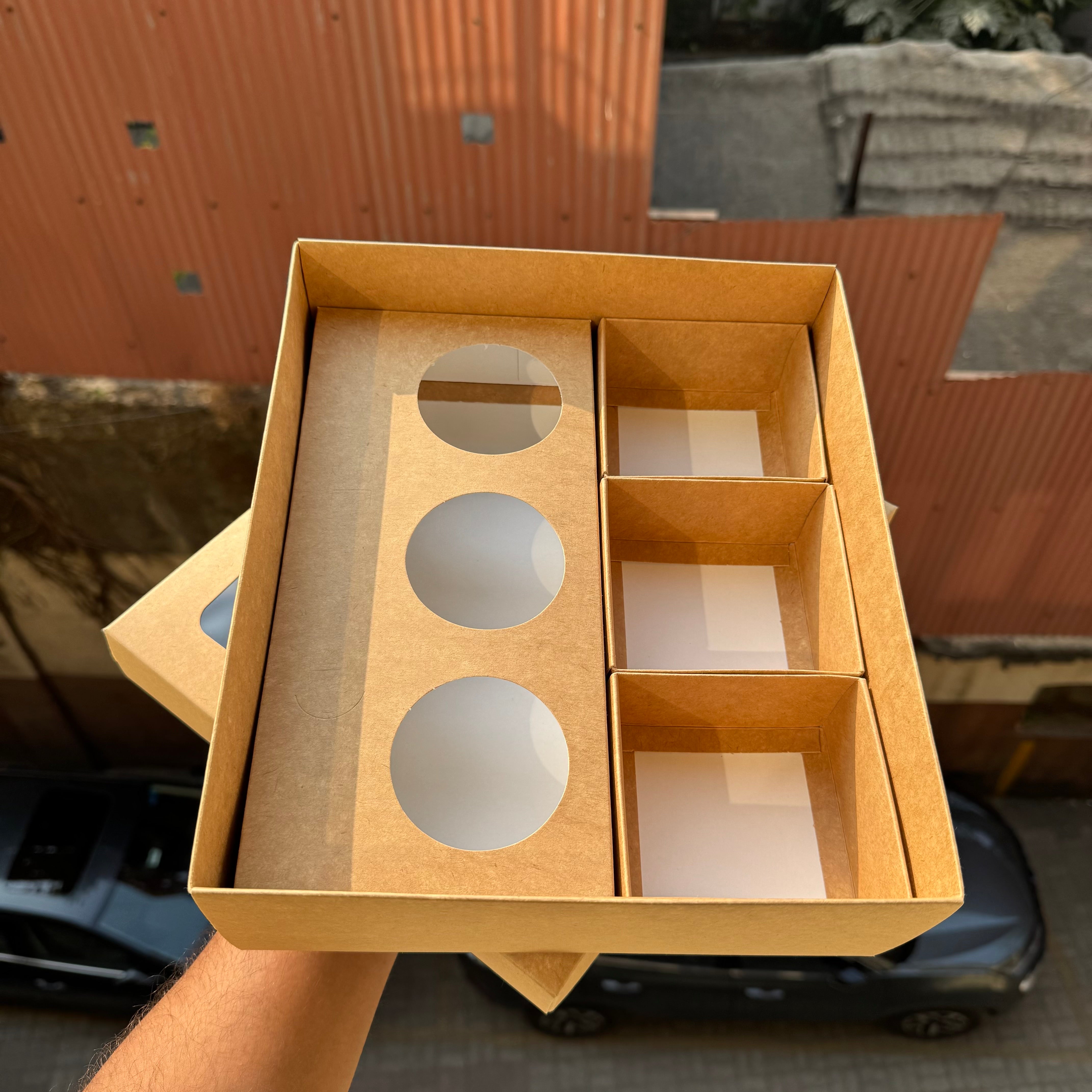 Platter Box for Dessert / Savoury Kraft (10pc)