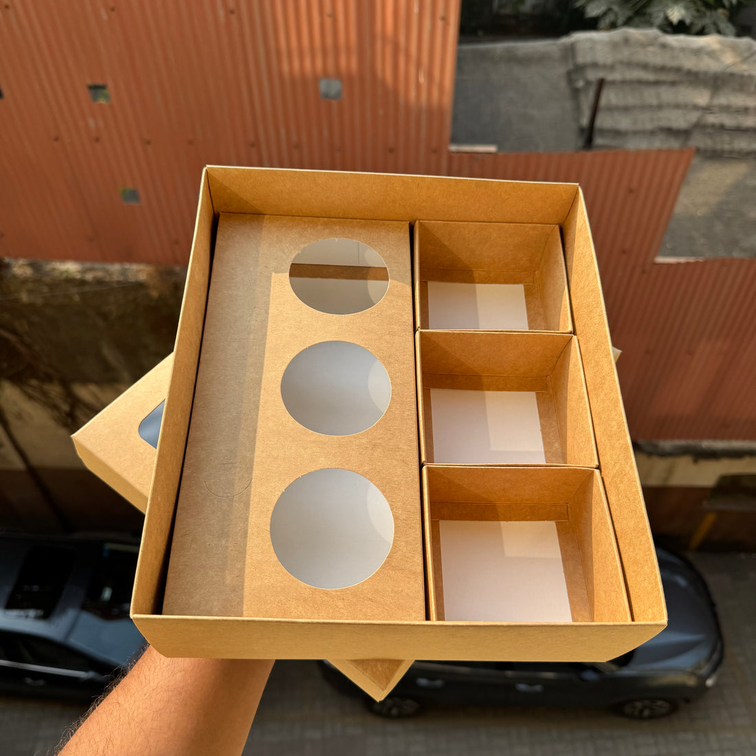 Platter Box for Dessert / Savoury Kraft (10pc)