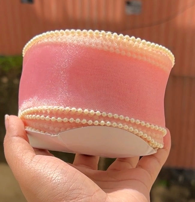 Pink Trending Pearl Ribbon