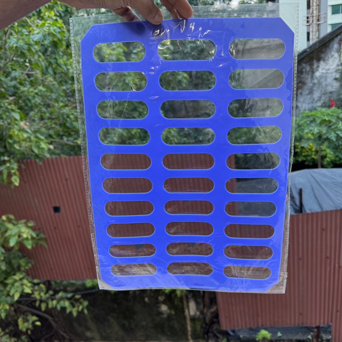 30 Cavity Oval Rectangle Chablon Mat