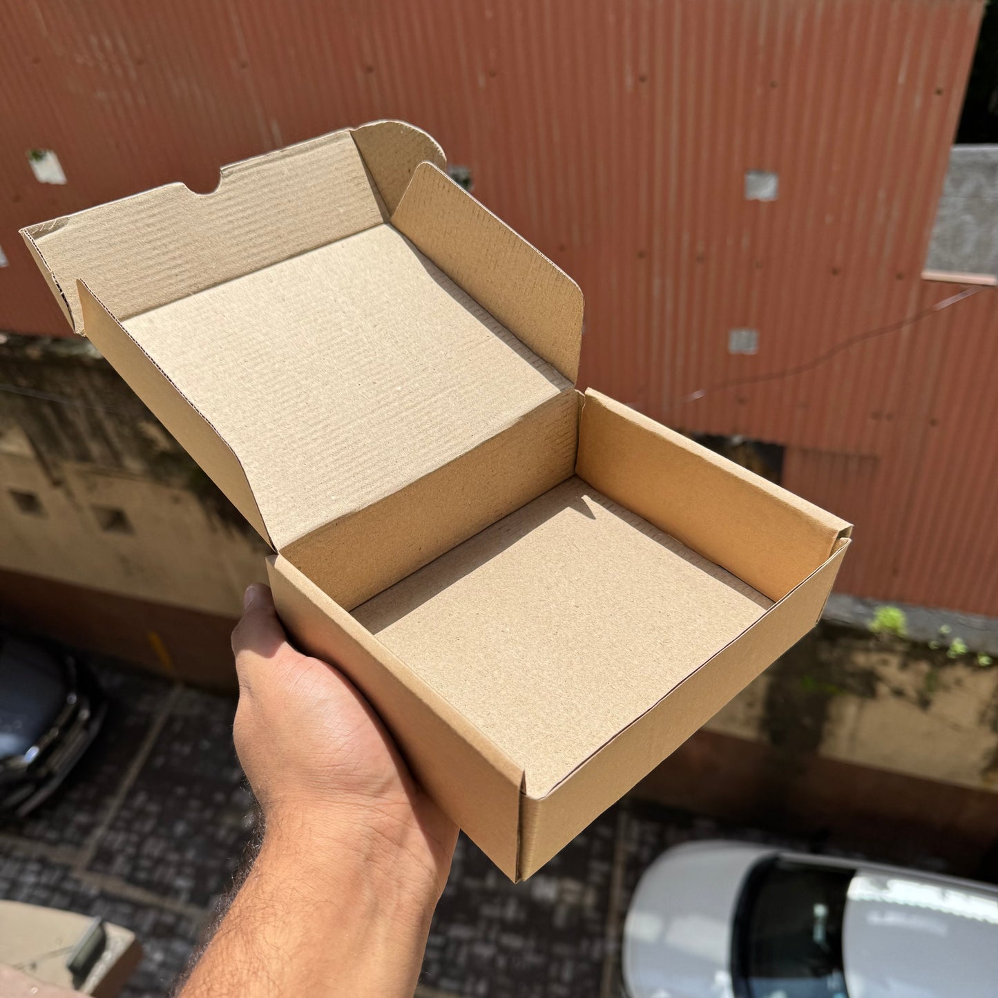 Rectangle Floral Corrugated Box (10pc)