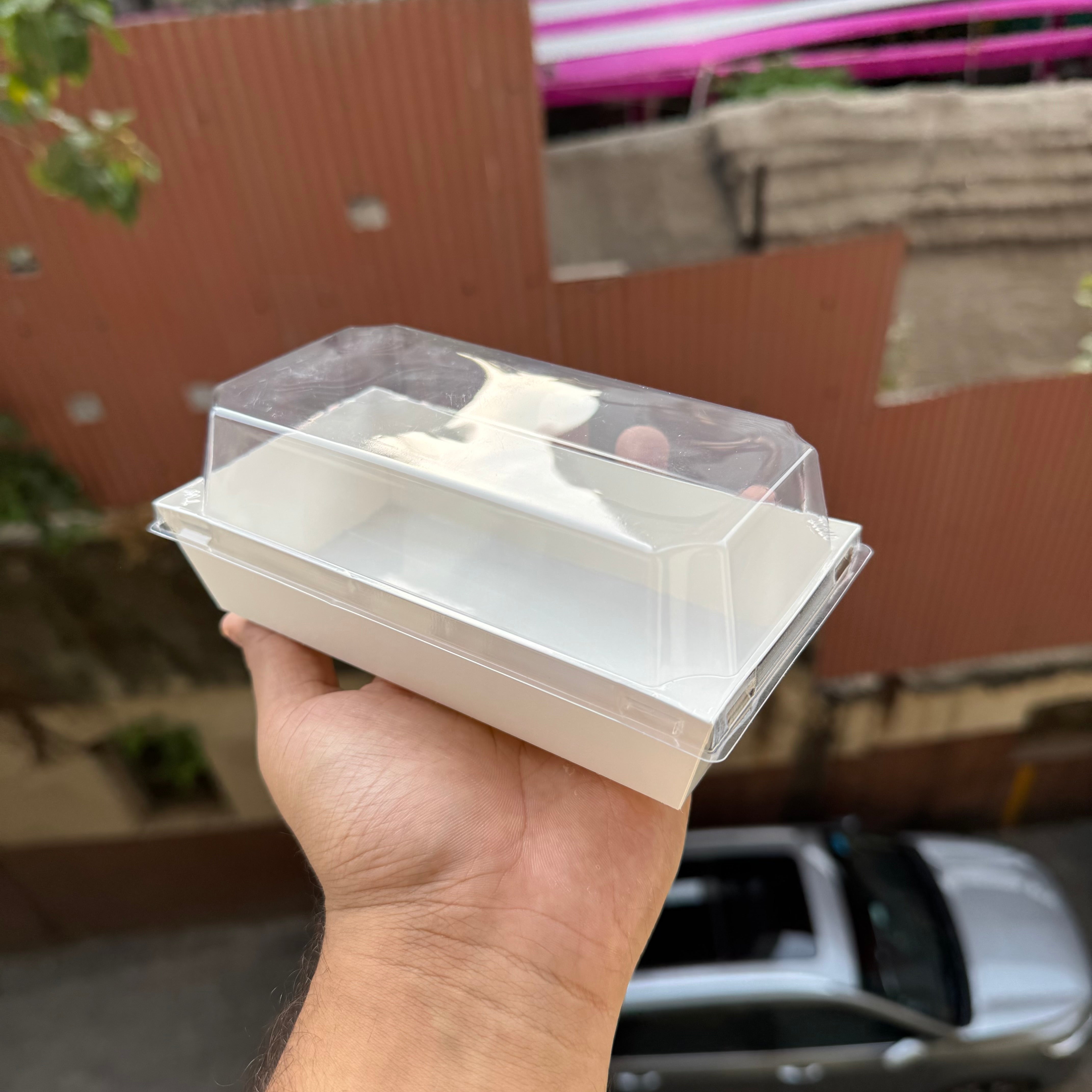 Loaf Liner With Lid White Small (10pc) #Nee