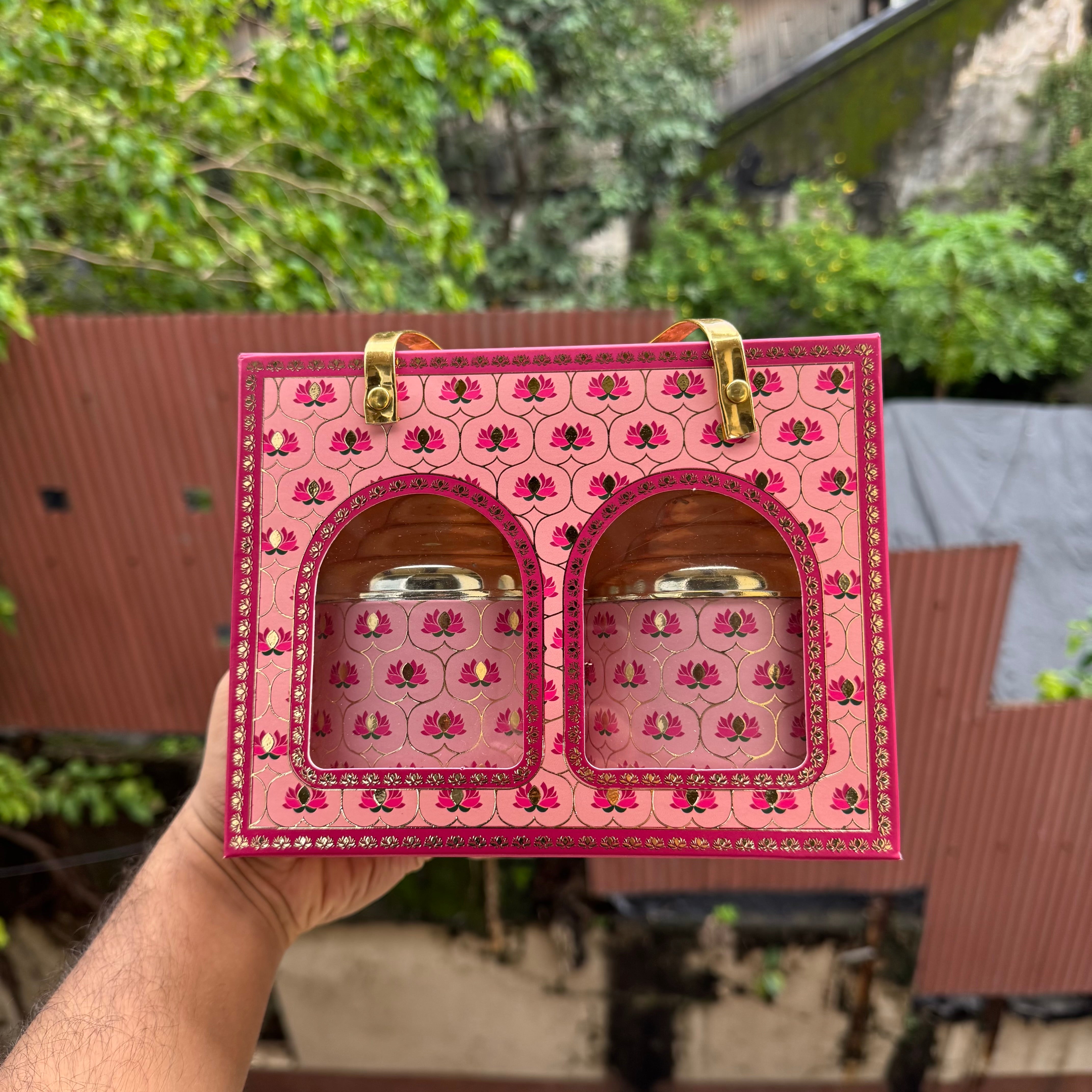 Pink Heritage Twin-Jar Festive Box