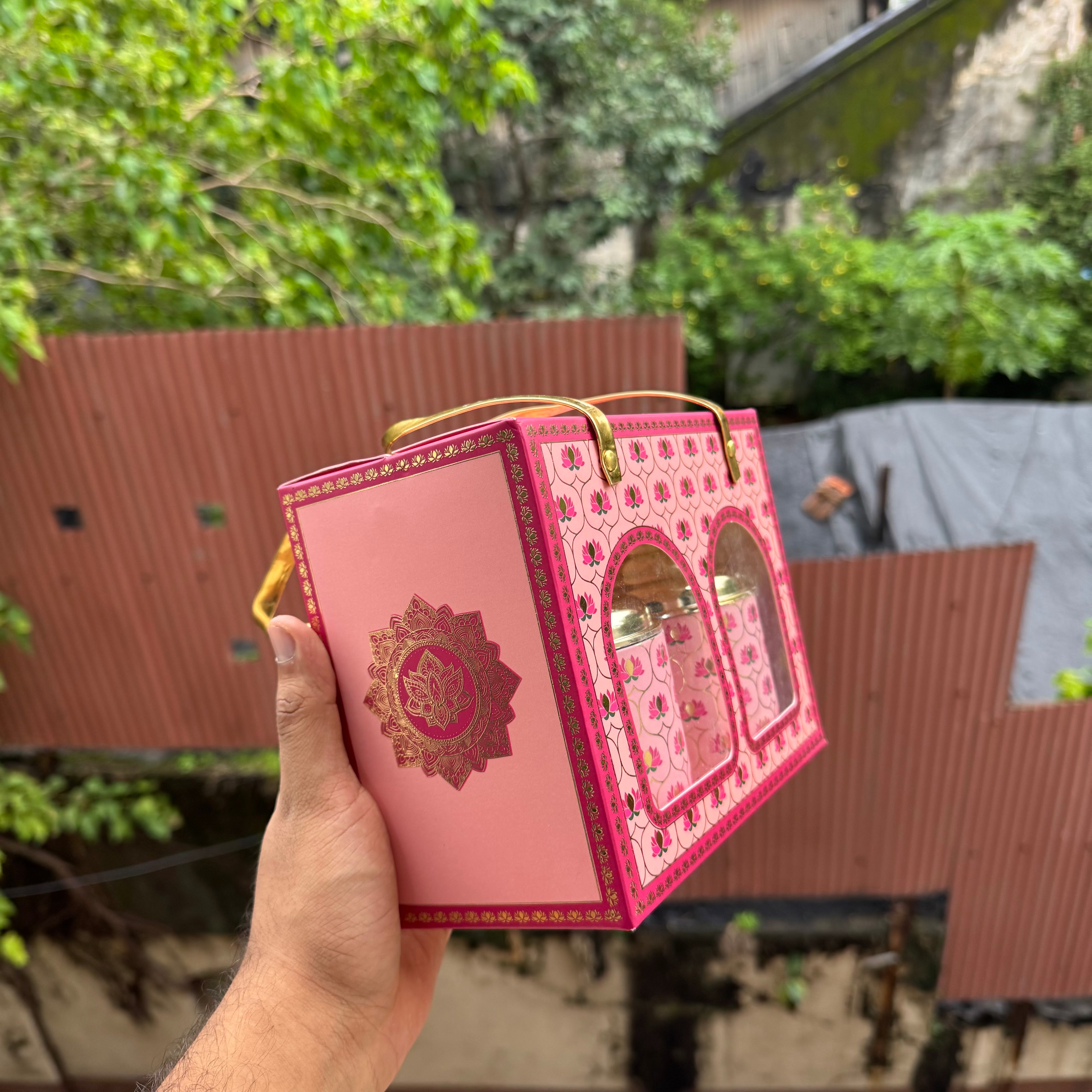 Pink Heritage Twin-Jar Festive Box