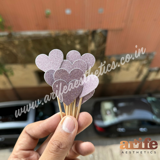 Paper Heart Topper 20pcs