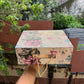 Premium Aesthetic Floral Print Collapsible Hamper Box with Gold Foiling Detailing