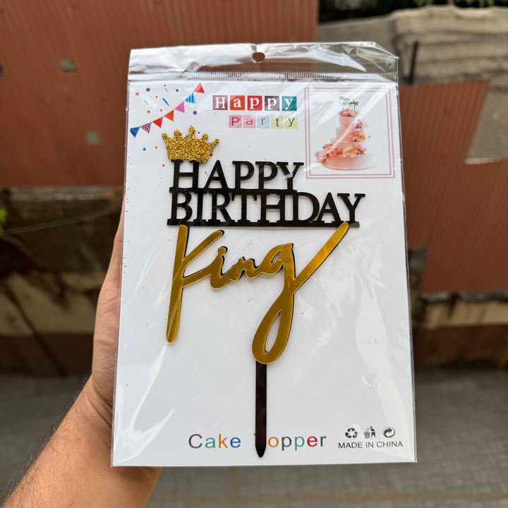 Happy Birthday Cake Topper King