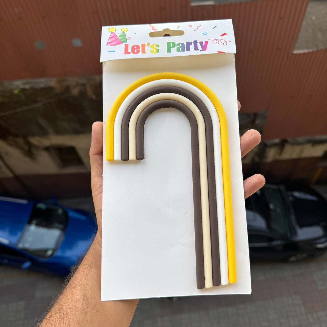 Silicon Long Rainbow Topper 1pc