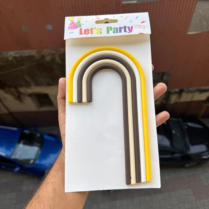Silicon Long Rainbow Topper 1pc