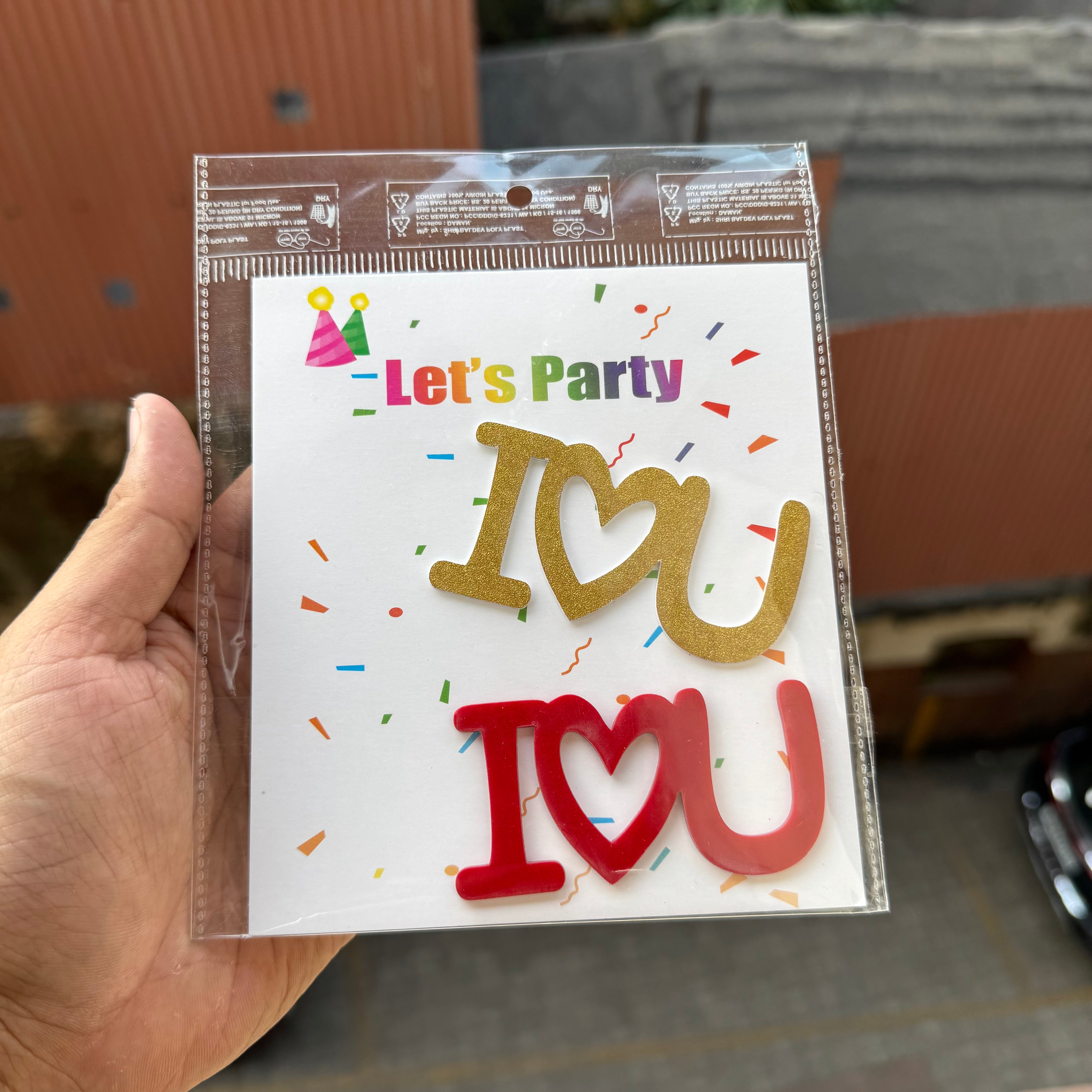 Valentine Acrylic Charm Set Of 2pcs