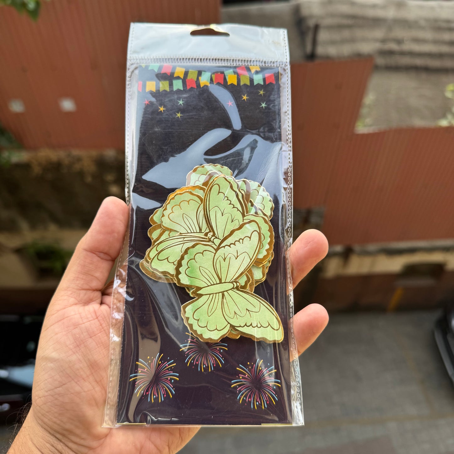 Green Aesthetic Butterfly Paper