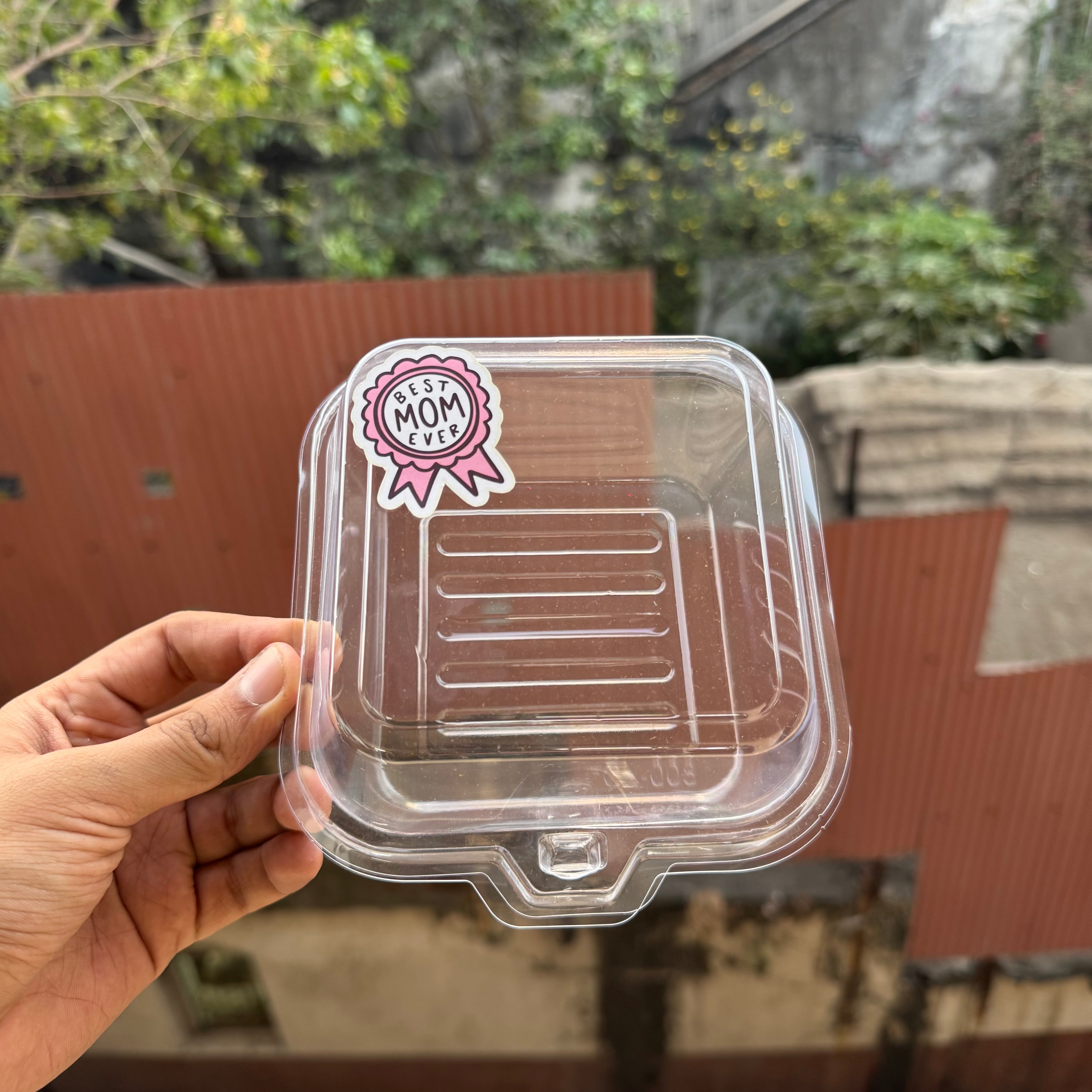 6” Bento PVC Box With Sticker (10pc)