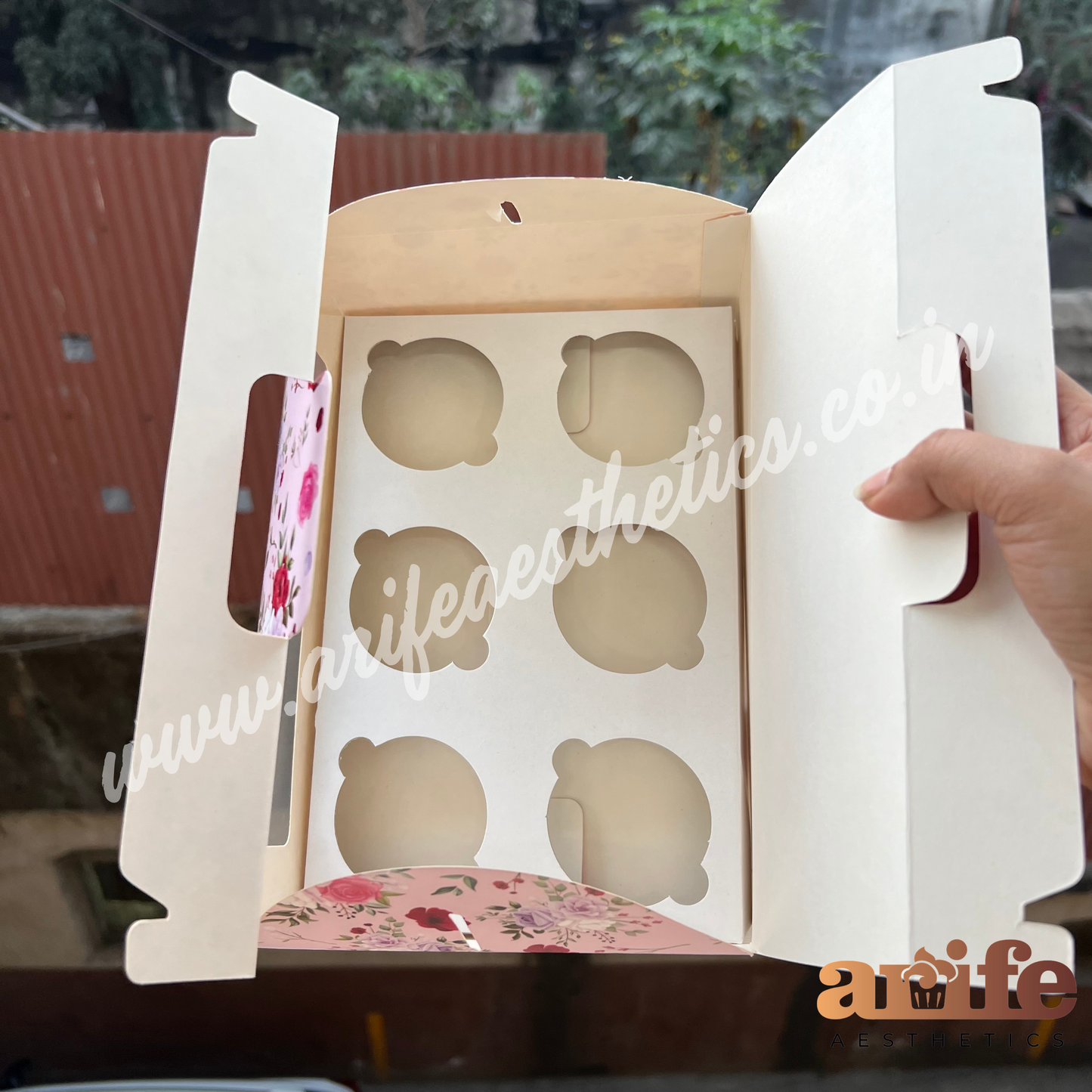 Cupcake Box For 6 Cupcake With Handle