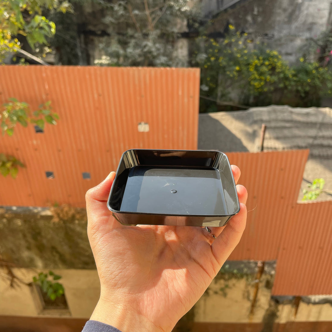 Square Pastry Tray Black (10pc)