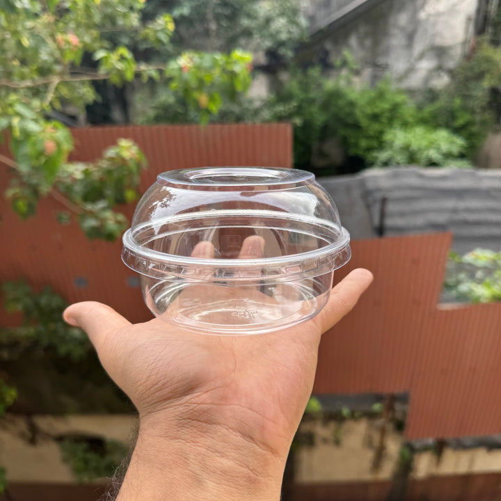 Trending Cute Round PET Plastic Container (10pc)