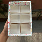 6 Brownie Partition Box White