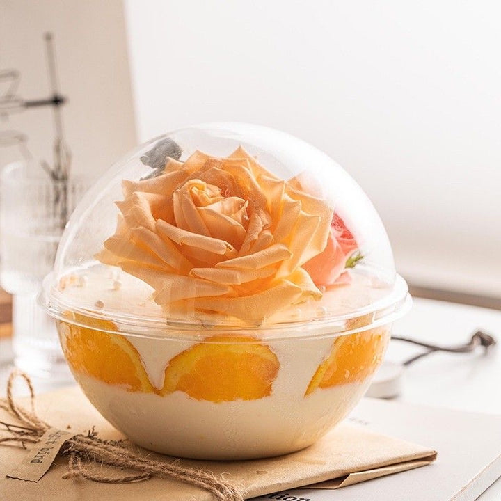 Dome Ball Cake Dessert PVC Container (10pc)