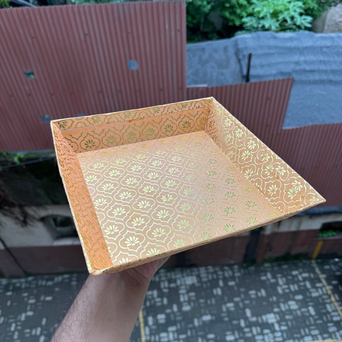 Festive Hamper Square Tray (5pc)