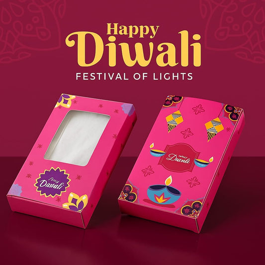 Diwali Multipurpose Kunafa / Chocolate Bar Box • Used For Candle Packaging As Well (10pc)