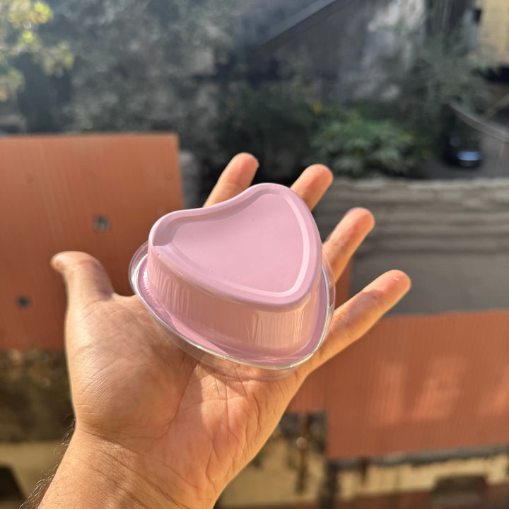 Heart Foil Container With Lid (10pc)
