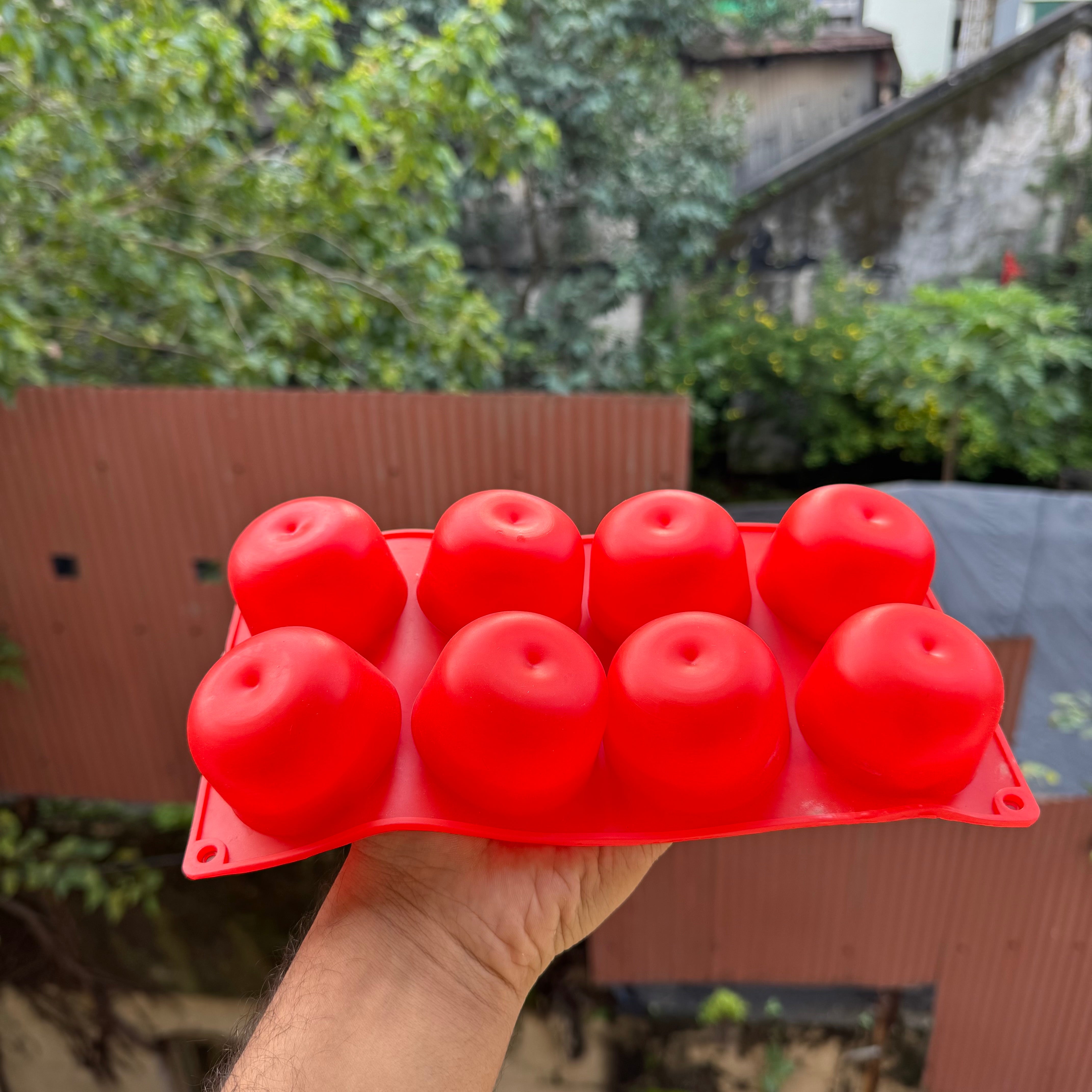 Hyper realistic Fruit Silicon Mould | Apple | 1pc (8 Cavities)