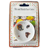 1 Pc Large Mix And Match Funny Face Plastic  Cutter