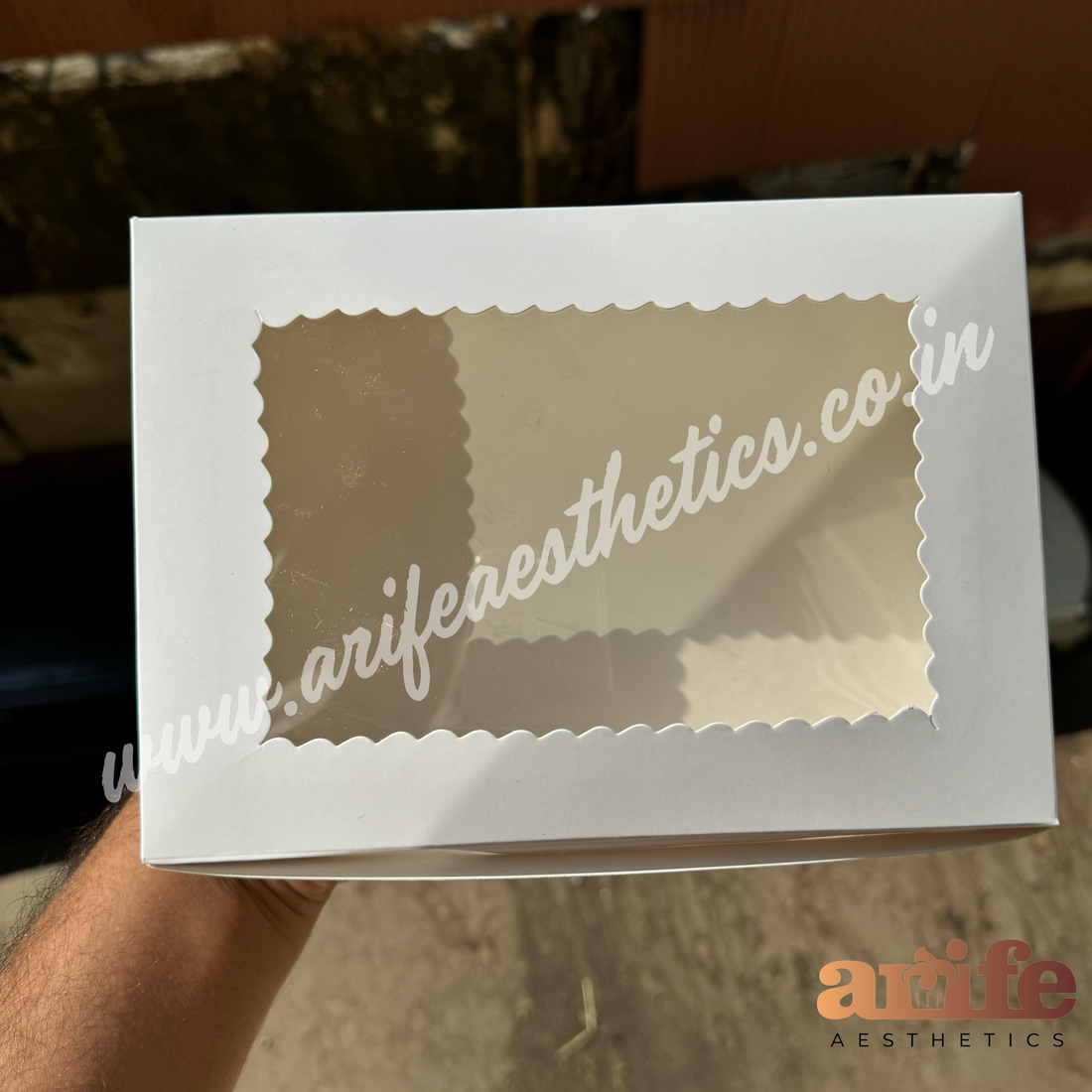 Six Brownie Box White (10pc)