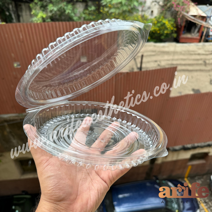 Round Pvc Cake Box Container 6inch (10pc)