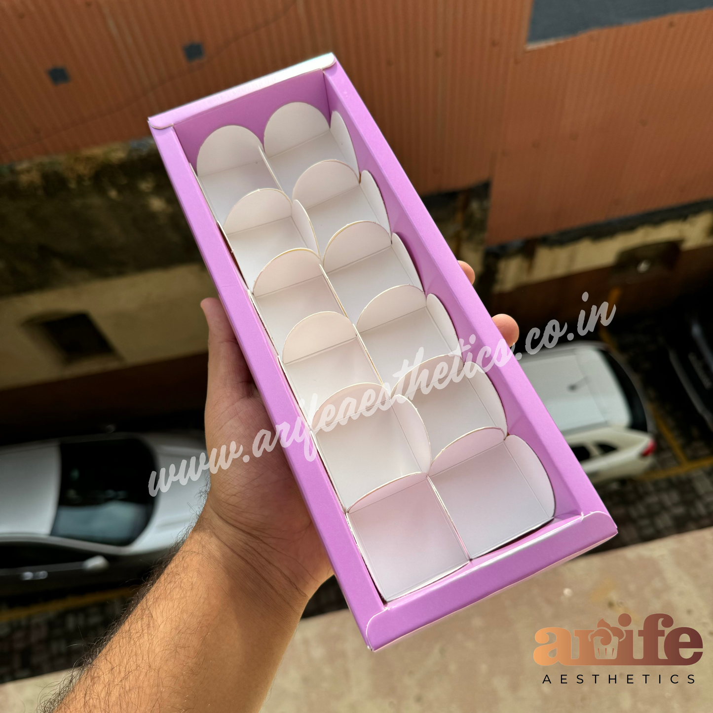 12 Cavity Premium Chocolate Box (10pcs)