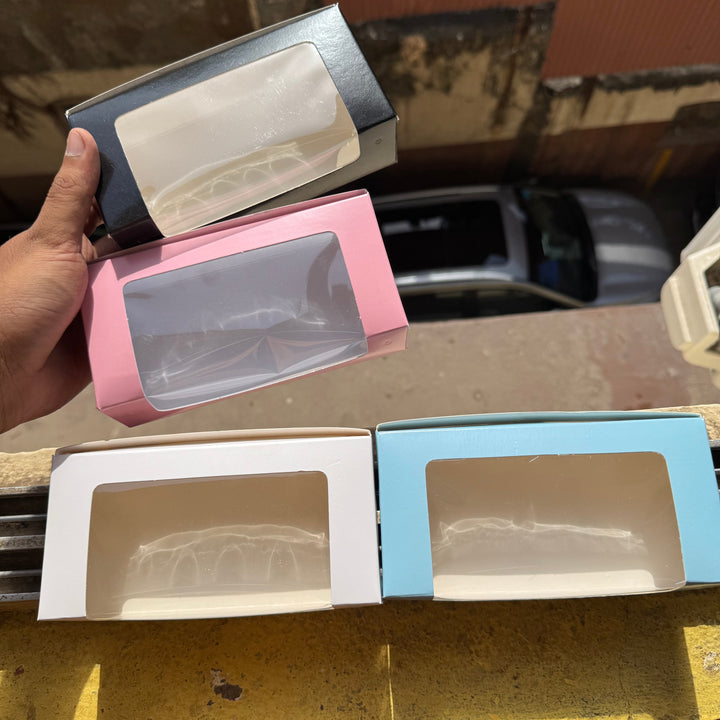 2 Brownie L Shape Window Box Pink (10pc) - Arife.Aesthetics