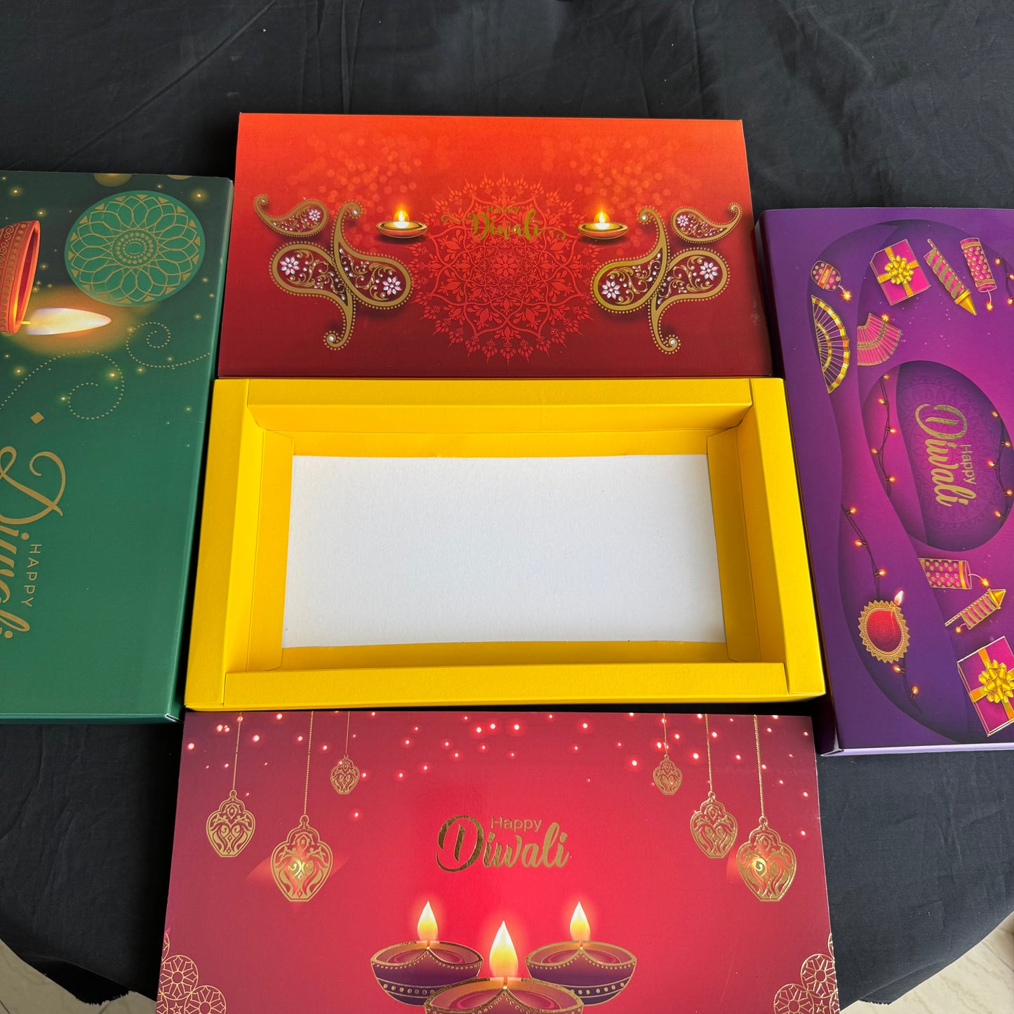 Diwali Foiled 18 Cavity Slider Box (10pc)