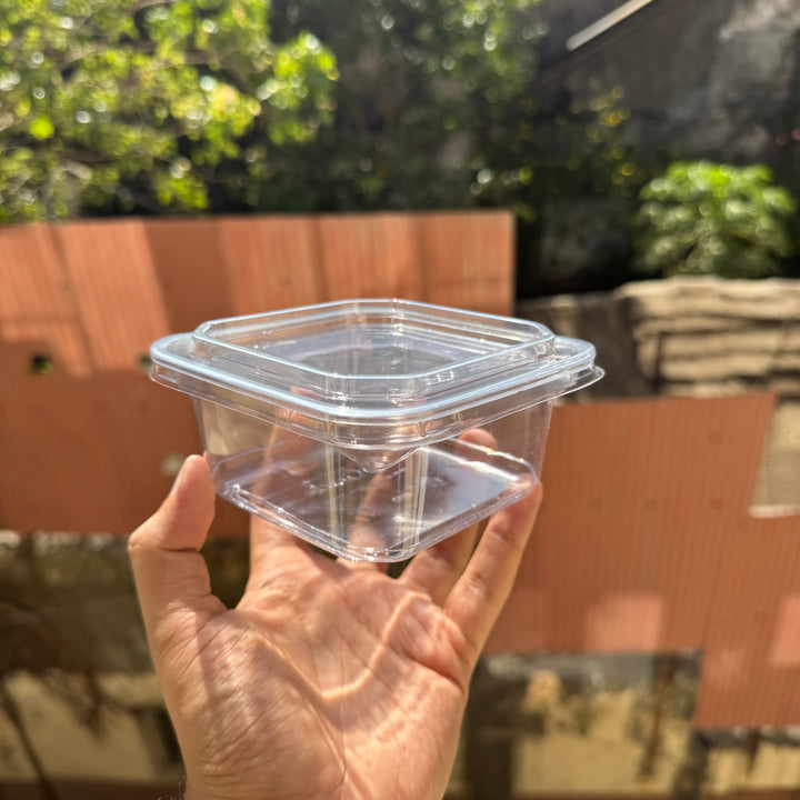 Square Dessert Container PVC (10pc) • CFO