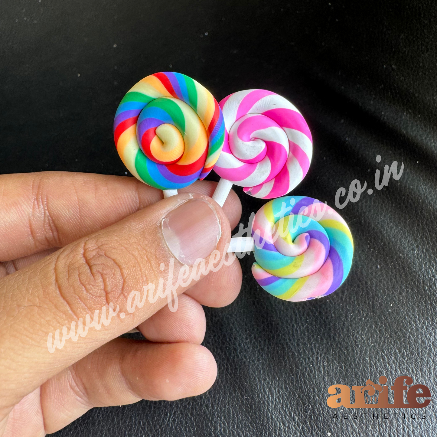 Spiral Lollipop Fuax Topper