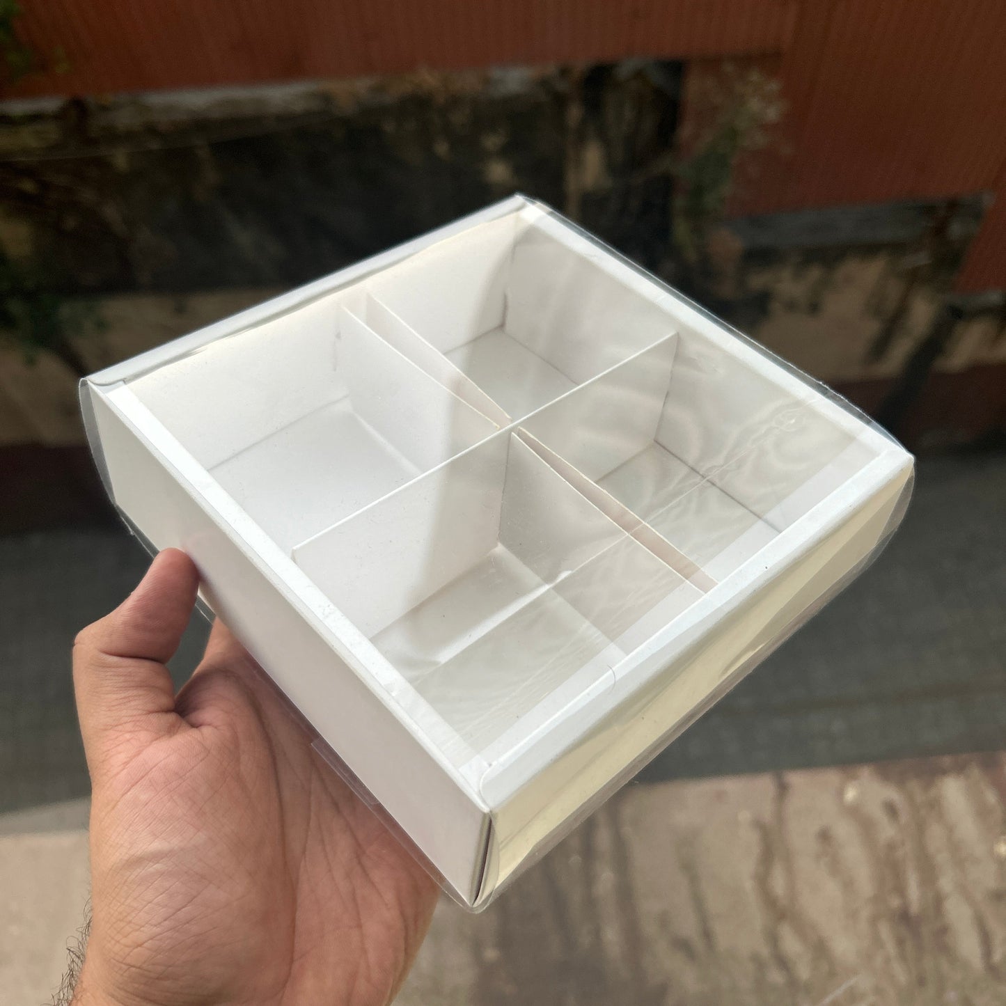 White Partition Brownie Box