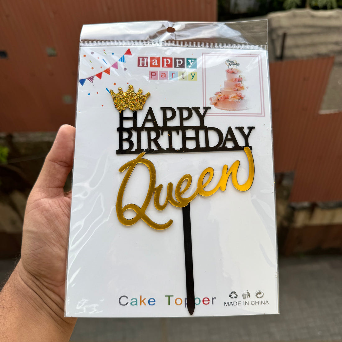 Happy Birthday Cake Topper Queen