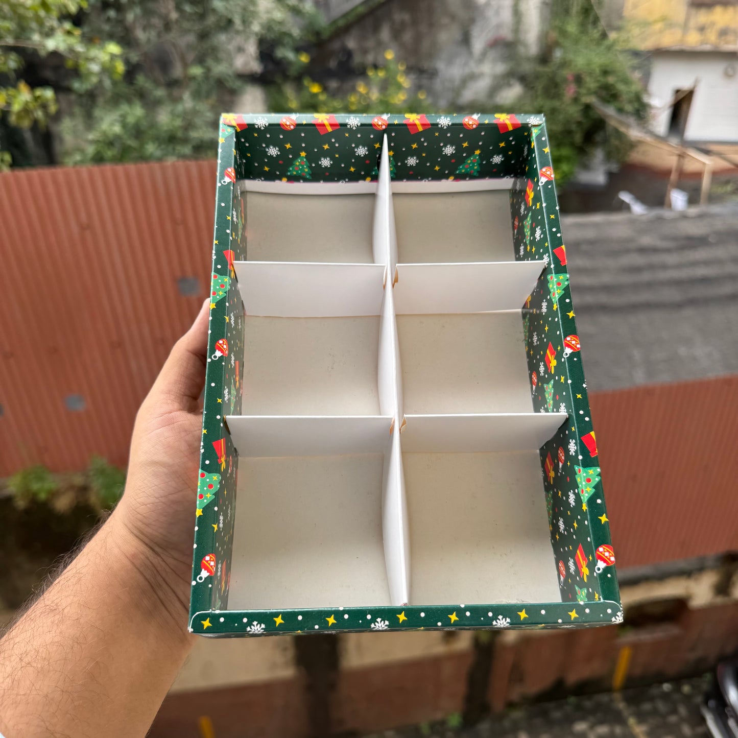 Christmas 6 Partition Box (10pc)