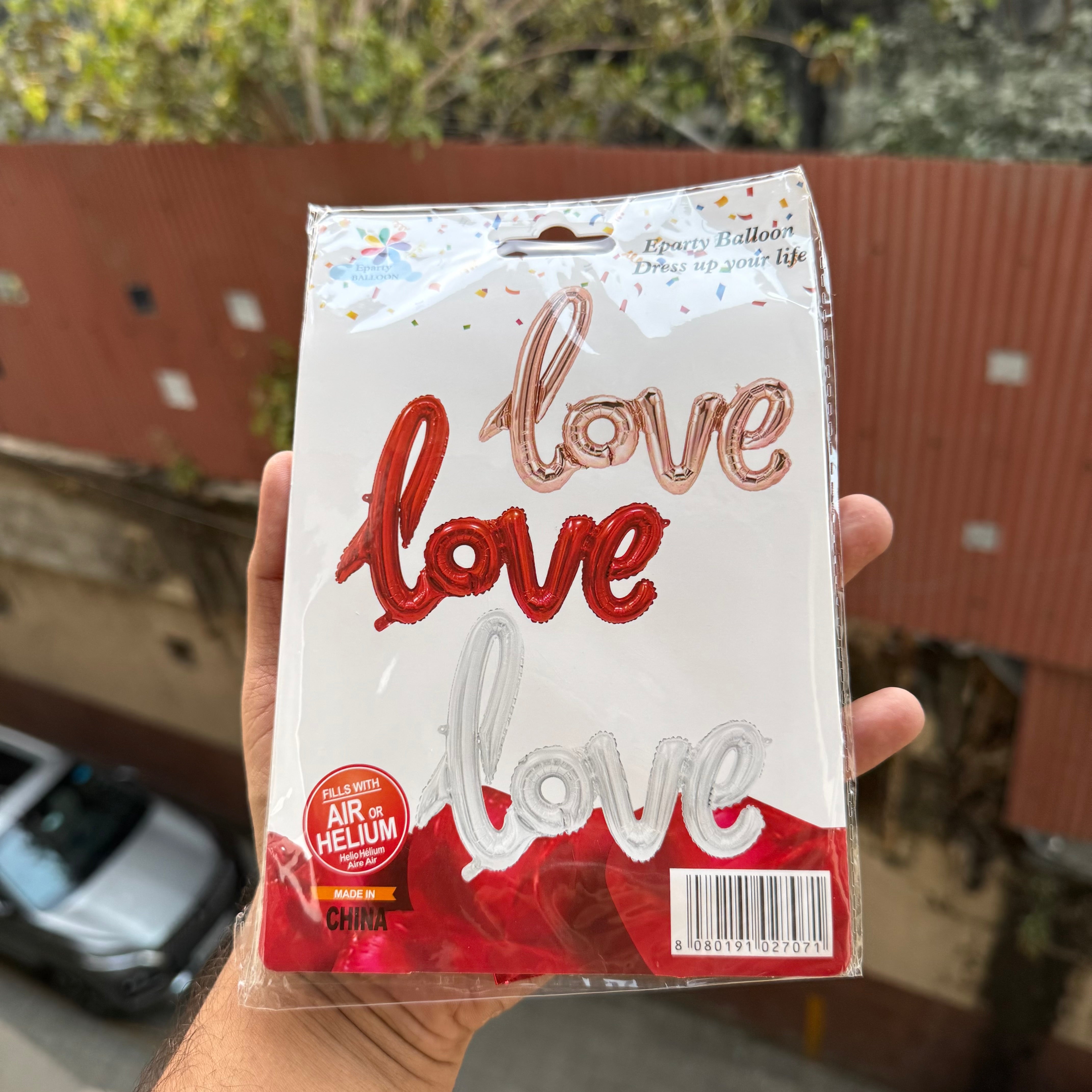 Red Love Foil Balloon