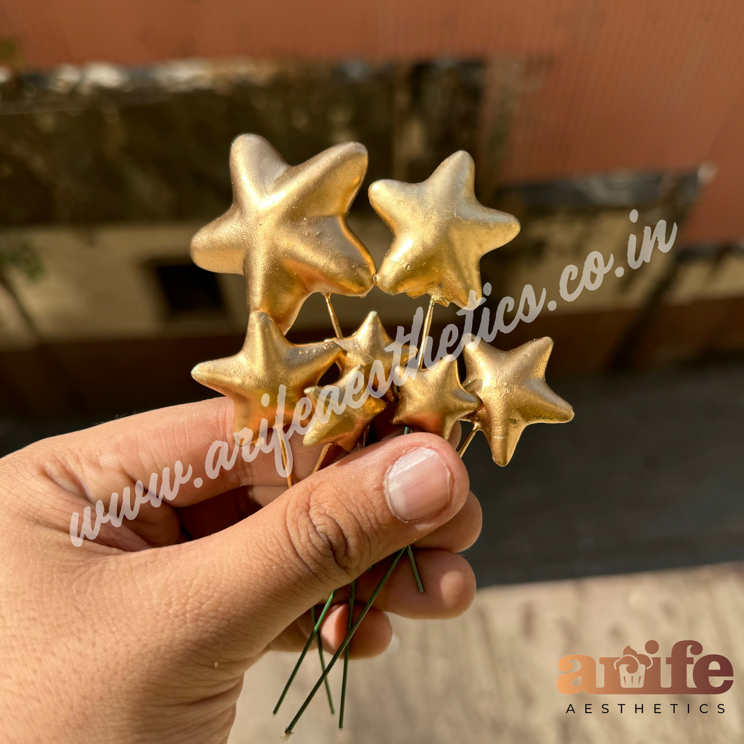 Star Faux Topper Gold