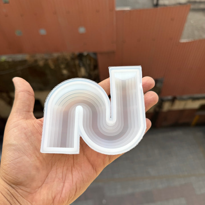 S Shaped Candle Silicone Mould