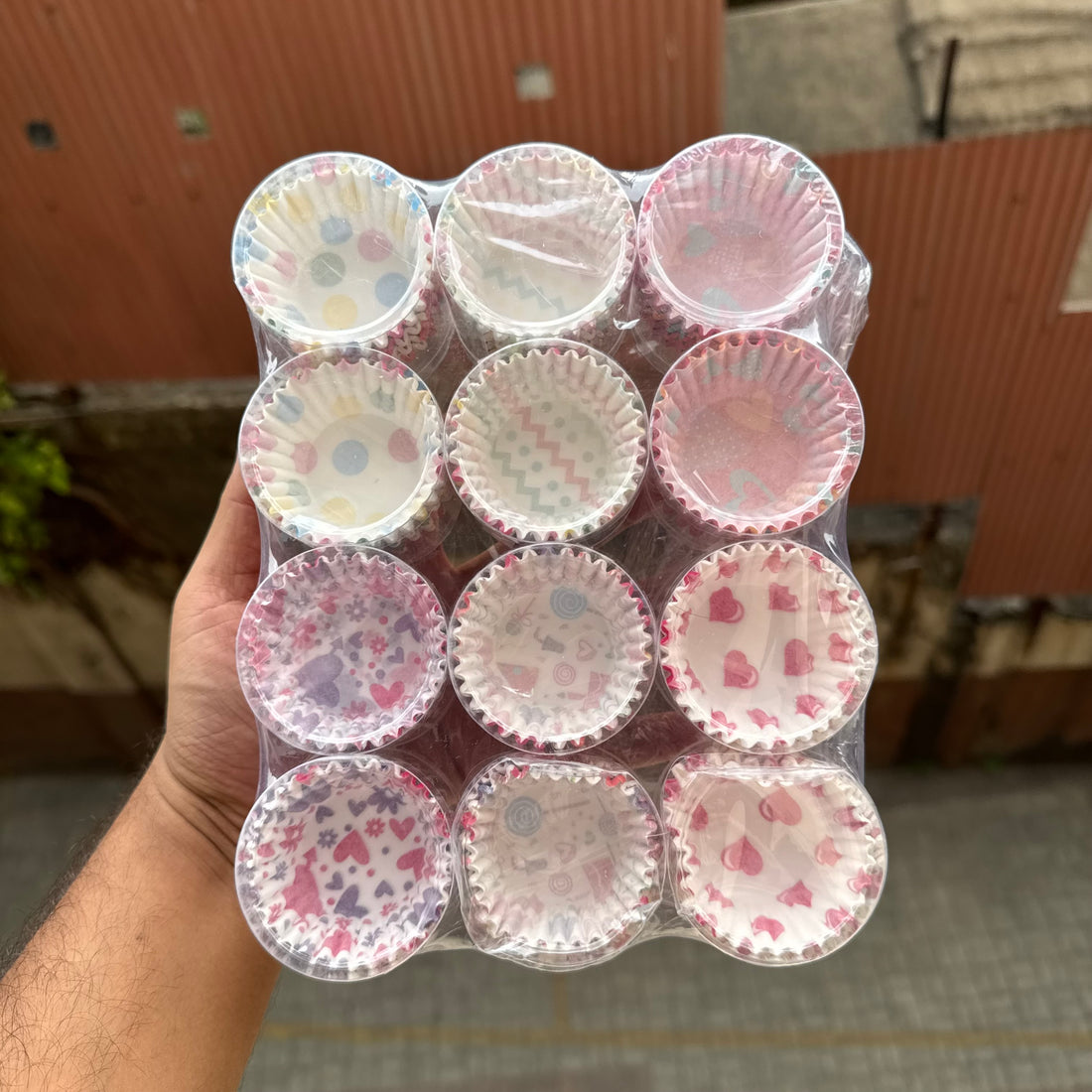 8cm Cupcake Paper Liners In Aesthetic Assorted Design (1 pack)