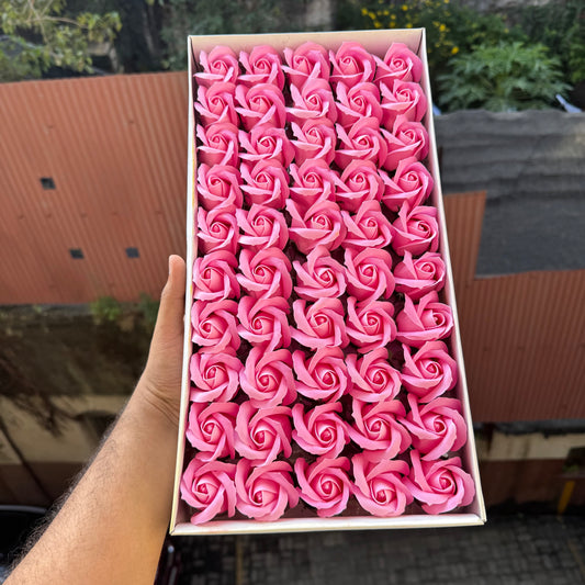 Scented Soap Roses Artificial Flower For Cake Decoration (50pc)