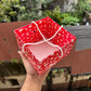 Christmas Hamper String Box With Transparent Lid 6x6x4 (10pcs)