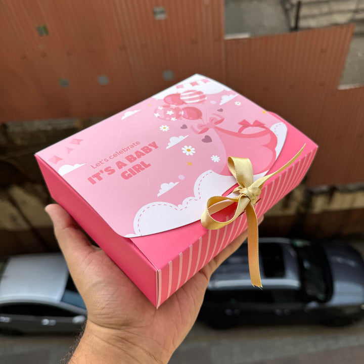 Baby Girl Announcement Hamper Box